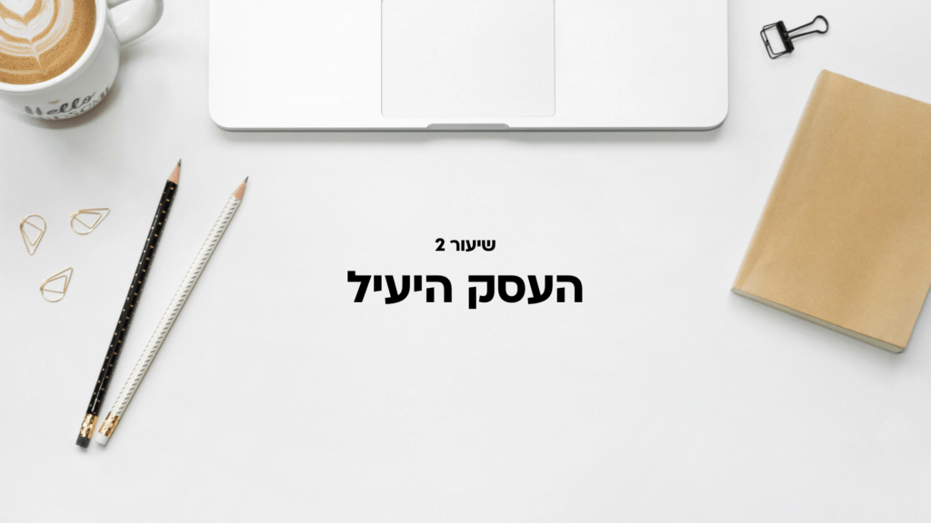 שיעור 2: העסק היעיל